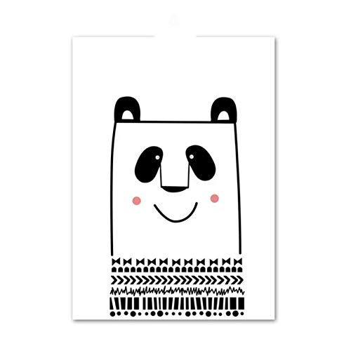 kaxiou Imprime imágenes Home Wall Art Modular Poster Nordic Cartoon Cute Animal Collection Pinturas sobre Lienzo Living Room Decor-40X60Cmx3 Pcs Sin Marco