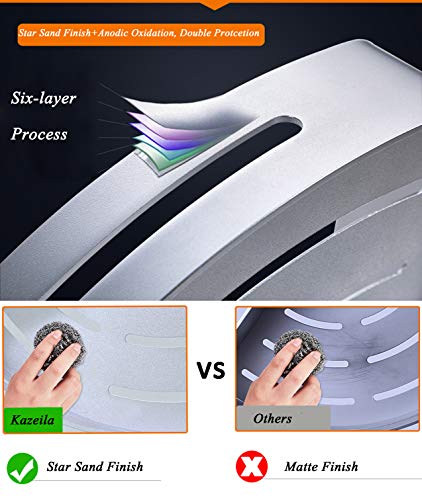 Kazeila 2 capas Sin Necesidad de Taladrar Estante Ducha, Aluminio Espacial Perforado Entramado de Baño Adhesivo Estantes Cesta para Ducha Estanteria Organizador Baño