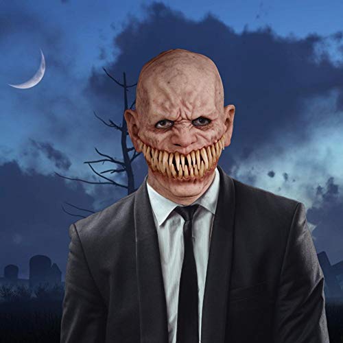 kelihood Máscara de Payaso Vasago Devil Mask Sombrero de Terror de Halloween Máscara de Payaso Espeluznante Máscara de Anciano Máscara de Payaso Aterrador para Adultos