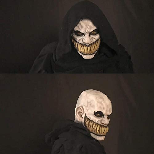 kelihood Máscara de Payaso Vasago Devil Mask Sombrero de Terror de Halloween Máscara de Payaso Espeluznante Máscara de Anciano Máscara de Payaso Aterrador para Adultos