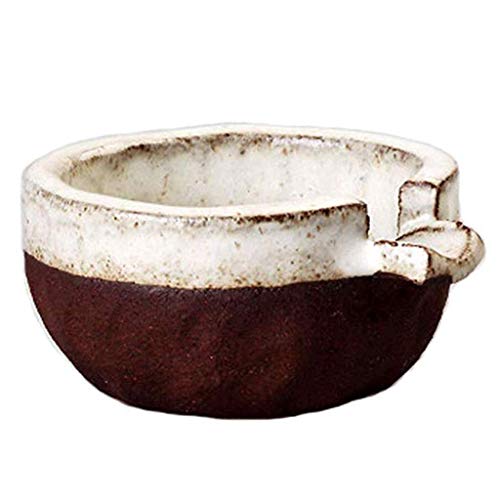 KEWEI Cenicero De Puros, Personalidad Creativa Hecha a Mano cenicero de cerámica, gres manivela Moda cenicero Oficina