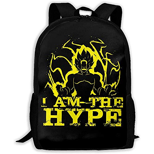 Kimi-Shop Mochila para Adultos Unisex Soy The Hype Bookbag Bolsa de Viaje Mochilas Escolares Bolsa para computadora portátil para Hombres y Mujeres