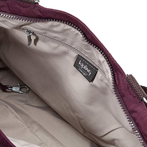 Kipling New S, Bolso Shopper para Mujer, Morado (Dark Plum), 42x27x13 centimeters (B x H x T)