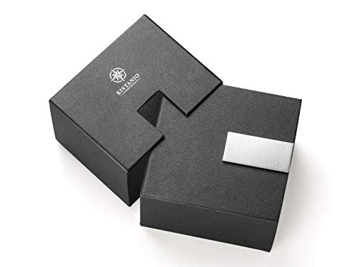 Kistanio KIS-STR-31-098 Stratolia - Reloj de Pulsera para Mujer (Cristal de Zafiro, Correa de Piel Gris), Color Negro