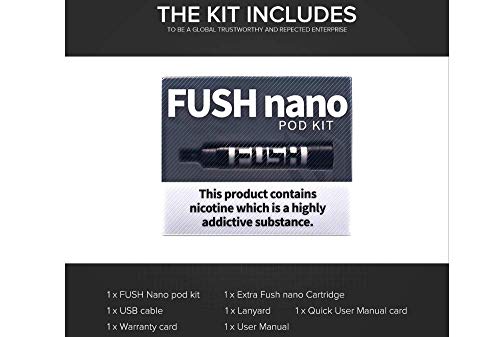 Kit Acrohm FUSH Nano Pod con batido de batería Mod 550mAh para cambiar el tubo de LED de colores (Purple)