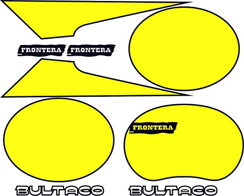 Kit de adhesivos motos clasicas Bultaco Frontera 74 Mod. Rojo - Juego Pegatinas Completo - Vinilo para Moto, máxima Calidad.