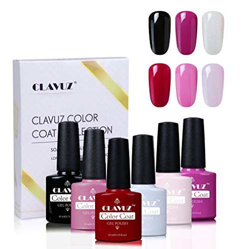 Kit de esmalte de uñas de gel Clavuz, 6 unidades (kit para reglar)