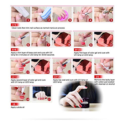 Kit de esmalte de uñas de gel Clavuz, 6 unidades (kit para reglar)