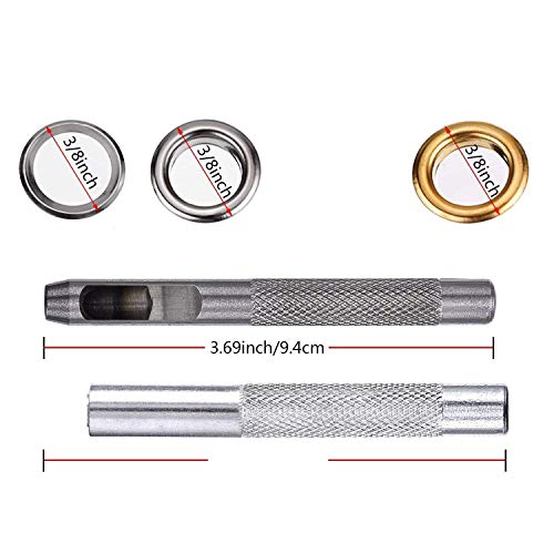 Kit de Ojetes con 100 Set de Oretes, 1/4 Pulgada