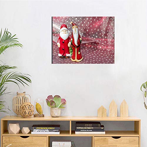 Kit de pintura de diamantes 5D con broca redonda completa, 5D redondo, perfecto para relajación y decoración del hogar, Santa Claus 39 x 30 cm por Jestang