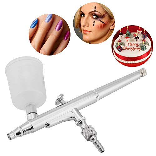 Kit de Sistema de aerografía, Multifuncional Kit de aerografía de Doble acción Aguja Pistola de Gran Capacidad Pistola de Pintura Herramientas artísticas (0.2mm)