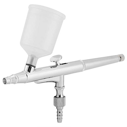 Kit de Sistema de aerografía, Multifuncional Kit de aerografía de Doble acción Aguja Pistola de Gran Capacidad Pistola de Pintura Herramientas artísticas (0.2mm)