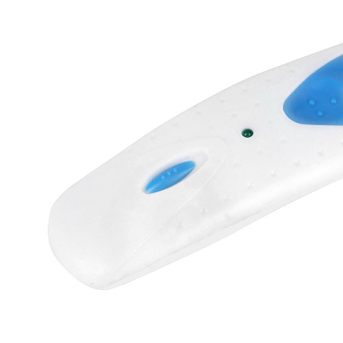 Kitechildhood Rizador de pestañas eléctrico con calefacción, Funciona con batería, Herramienta para rizar pestañas de Ojos, Color Blanco y Azul