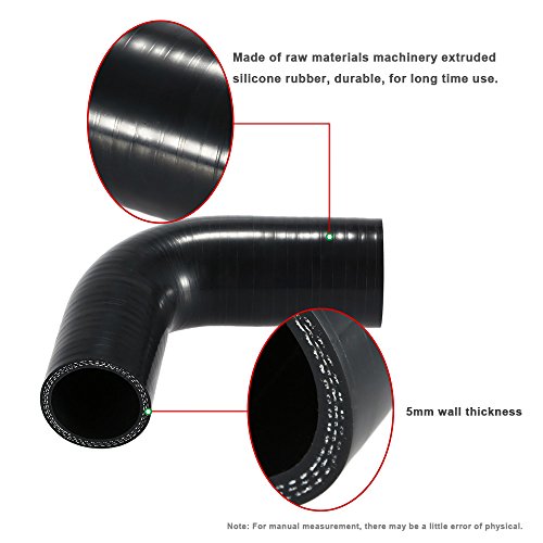 KKmoon 1496238 Intercooler AGR Manguera TDCi Turbo Silicona Boost