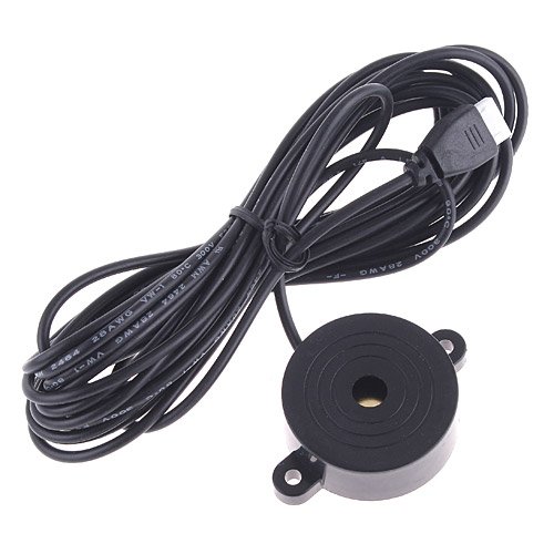 KKmoon Sistema de Aparcamiento Revés Reserva Alerta de Sonido + 4 Sensores (Negro)