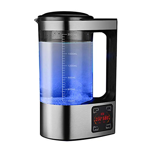 KKTECT Generador de Agua de hidrógeno Generador de Iones de Agua portátil 2L de Gran Capacidad Calefacción a Temperatura Constante Máquina de Agua Rica en hidrógeno de microelectrólisis Pantalla LED