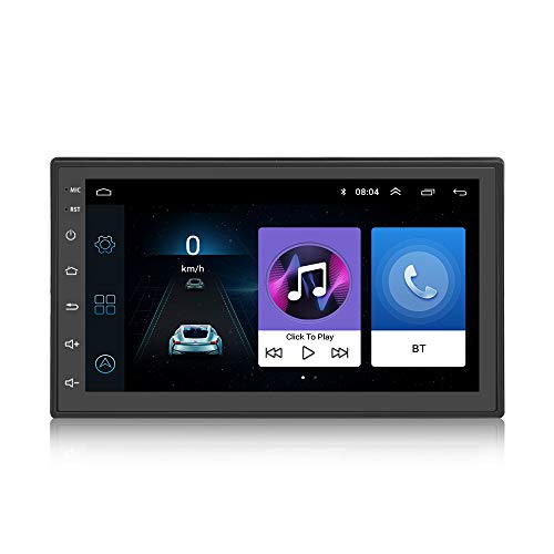 KKXXX KX1018 2 DIN Android 7.1 Música MP3 MP4 MP5 Autoradio Am FM Navegación GPS Enlace Espejo BT Llamada Manos Libres Control del Volante 7 Pulgadas Pantalla táctil 1GB RAM Quad Core