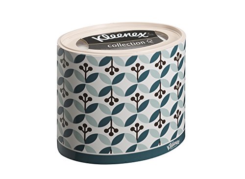 Kleenex 08826000 8826 Cajas de Pañuelos Ovaladas, 10 Paquetes de 64 hojas, 3 Capas, Suaves y Resistentes, Sin Fragancia, Color: Blanco, Collection