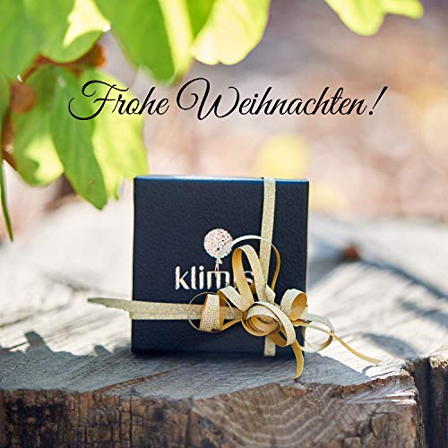 Klimisy - Noche Estrellada por Vincent Van Gogh - Collar Colgante con Impresionante Imagen Artística - Amuleto de Cristal en una Elegante Cadena Ajustable - En una Bonita Caja de Regalo