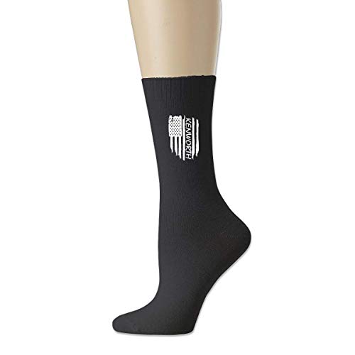 KLING American Flag Kenworth Unisex Casual Soft Crew Calcetines Sport Training Calcetines deportivos Algodón