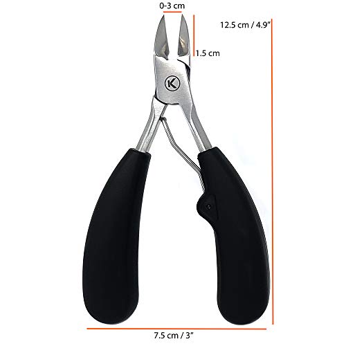 Kohm WHS-800 Cortauñas para Uñas de Los Pies, Las Uñas Gruesas, Uñas Encarnadas y Uñas de Los Pies con Hongos