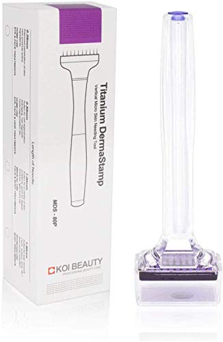 Koi Beauty Derma Stamp 1.5mm 80 Microneedle Microagujas Facial Tratamiento Cuidado para Piel Problema Belleza Herramienta