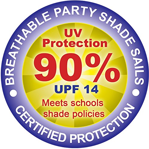 Kookaburra Toldo Vela Triangular 3,6m Transpirable Económico 185g/m² Poliéster Protección Solar 90% Anti UV para Exteriores, Patios, Jardines, Terraza, Balcón (Azul)