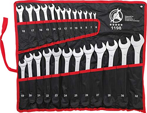 Kraftmann 1198 | Juego de llaves combinadas | 6 - 32 mm | 25 piezas
