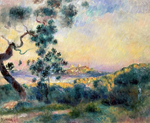 Kunst für Alle Impresión artística/Póster: Pierre Auguste Renoir Ansicht Von Antibes - Impresión, Foto, póster artístico, 80x65 cm