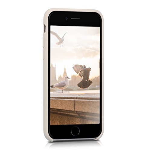 kwmobile Funda Compatible con Apple iPhone 6 / 6S - Carcasa de TPU para móvil - Cover Trasero en Beige Mate