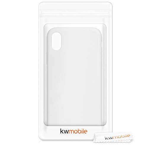 kwmobile Funda Compatible con Apple iPhone XR - Carcasa de TPU para móvil - Cover Trasero en Blanco