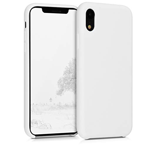 kwmobile Funda Compatible con Apple iPhone XR - Carcasa de TPU para móvil - Cover Trasero en Blanco