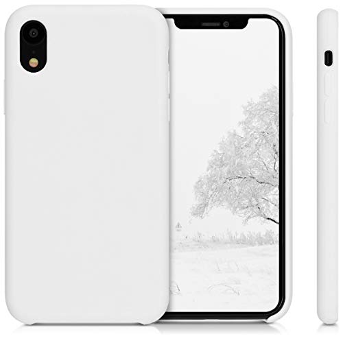 kwmobile Funda Compatible con Apple iPhone XR - Carcasa de TPU para móvil - Cover Trasero en Blanco