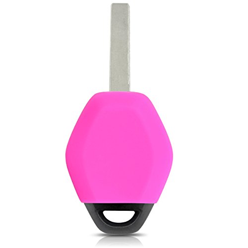 kwmobile Funda de Silicona Compatible con BMW Llave de Coche de 3 Botones - Carcasa Suave de Silicona - Case Mando de Auto Rosa Fucsia