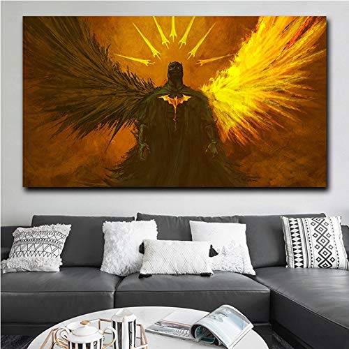 KWzEQ Anime Hero Movie Posters e Impresiones murales Lienzo murales Sala de Estar decoración del hogar,80X130cm,Pintura sin Marco