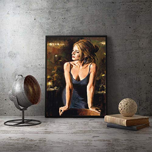 KWzEQ Imprimir en Lienzo Bailarines de Tango para póster de Sala y decoración de paredes60x75cmPintura sin Marco