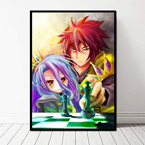 KWzEQ Imprimir en Lienzo Carteles de Personajes de Dibujos Animados e imágenes de Pared para la decoración de la Sala de Estar decoración del hogar30x45cmPintura sin Marco