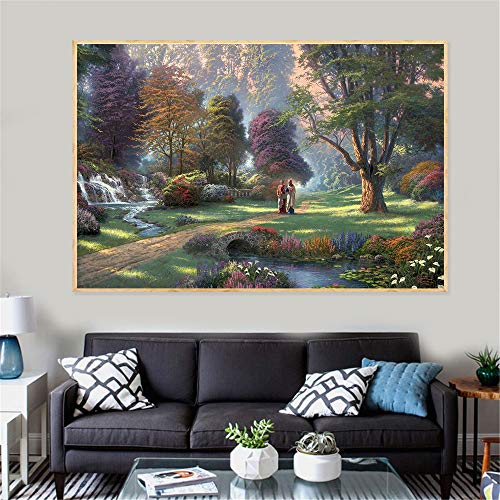 KWzEQ Imprimir en Lienzo Imágenes de paisajes Naturales decoración de Arte de Pared hogar para Sala de Estar carteles60x90cmPintura sin Marco