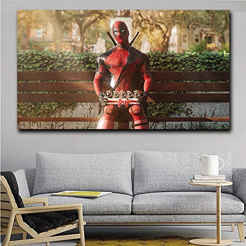 KWzEQ Póster de Lienzo de Personaje de película de héroe, póster de Pintura Moderna, decoración para Sala de Estar, Cuadro artístico de Pared,50X80cm,Pintura sin Marco