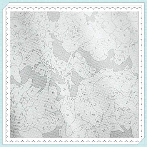 kx DIY Family Pintar por números Decoración para el hogar Adulto León dependiente Bricolaje Pintura -40X50Cm