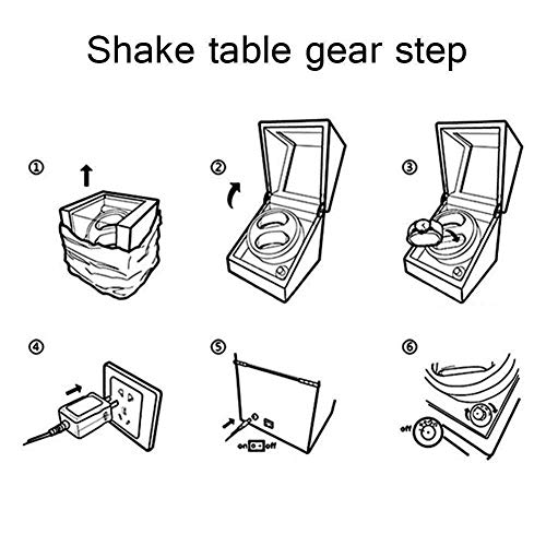 kyman Tabla automática Shaker alemán Reloj mecánico de Cuerda Shaker Mira Swinger Vertical (Color: D) (Color : A)