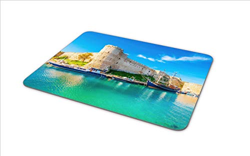 Kyrenia Castillo del ratón estera del cojín - Viajes Chipre Recuerdos ordenador Mar # 16279