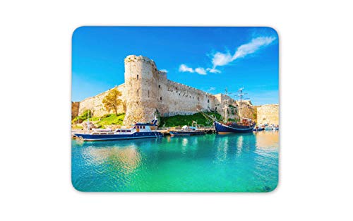 Kyrenia Castillo del ratón estera del cojín - Viajes Chipre Recuerdos ordenador Mar # 16279