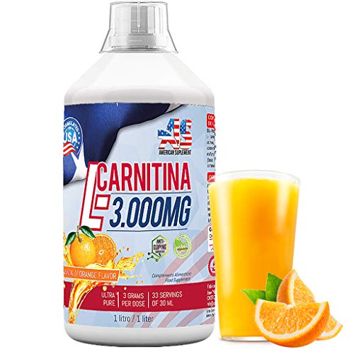 L-CARNITINA Liquida 3000mg - Quemador de Grasa - American Suplement - 1litro