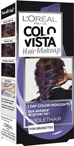 L 'Oréal Paris colovista Hair Makeup 1 de Day de color destacados de 16 violethair