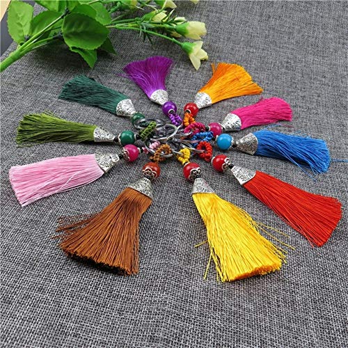 La Bolsa Colgante Nudo Chino Llavero De La Borla For Las Mujeres Dominante del Regalo De La Vendimia del Anillo del Encanto Crafts Llaveros De Accesorios For Las Llaves del Coche 2pcs / Lot Llavero