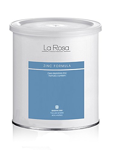 La Rosa cera en lata zinc formula para la piel sensible, acción calmante, para las primeras depilaciones - 800 ml