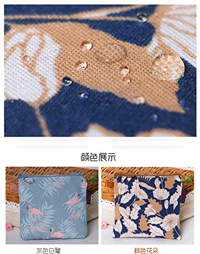 LAAT - Bolso impermeable, tamaño pequeño, de diseño creativo, para organizar monedas, pañuelos, para compresas, etc.