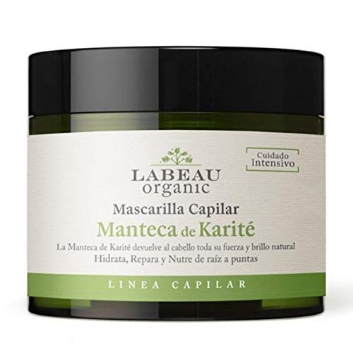 Labeau Organic Mascarilla capilar cuidado intensivo con Manteca de Karité 150 ml | Repara las puntas secas e hidrata tu cabello | Cuidado diario de tu cabello de forma natural