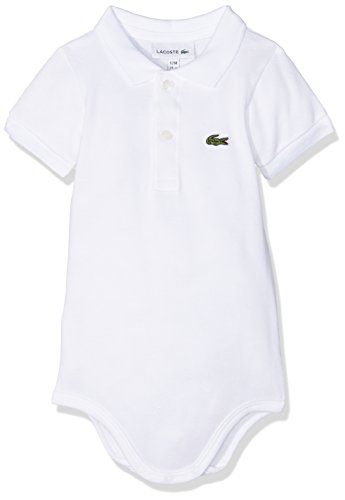 Lacoste 4J3563 Body, Blanc (Blanc), 1 Año para Bebés